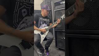 Jamming a little God Forbid “End of the World” at ESP Guitars HQ w/ my new E-II Arrow 🤘