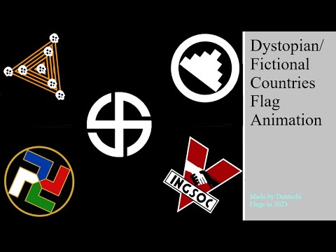 Dystopian/Fictional Countries flag Animation #Dystopia #fiction #flaganimation