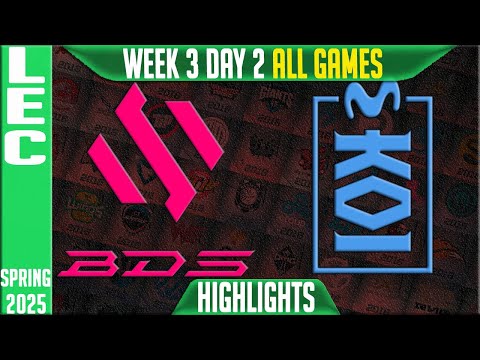 BDS vs MKOI Highlights ALL GAMES | LEC Spring Split W3D2 2025 | Team BDS vs Movistar KOI