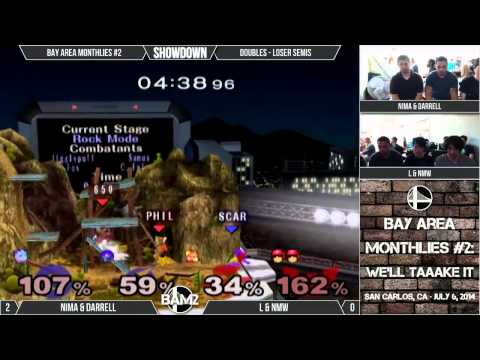 Bay Area Monthlies #2 - Doubles: Loser Semifinals - Nima & Darrell vs L & NMW
