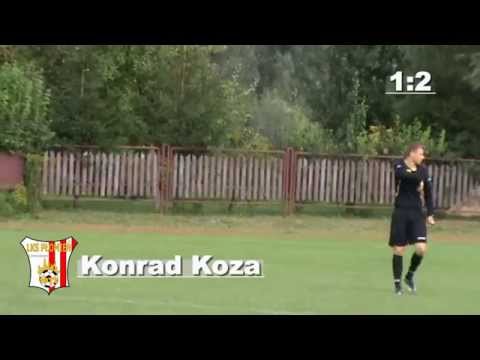 Konrad Koza 1:2 (34') Sparing Seniorów: Piast - Płomień (09.09.2014r.)