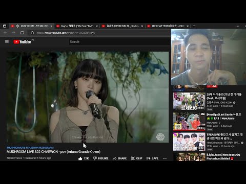 MUSHROOM LIVE S02 CHAEWON - pov (Ariana Grande Cover) | REACTION