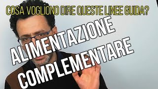 Linee guida ESPGHAN sull'alimentazione complementare,