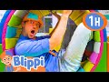 Blippi Visits An Indoor Playground Funtastic Playtorium 1 HOUR OF BLIPPI TOYS Education