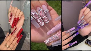 Coffin Long Nails Designs Acrylic Nails In 2023 ❤️ | Trendy Coffin Nails Inspiration | Olad Beauty