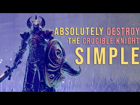 Simple Way To Defeat The Crucible Knight | Elden Ring