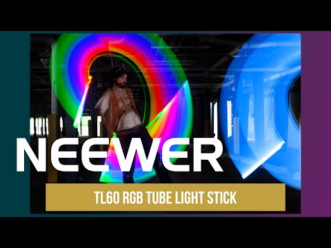 LED свет для съемки ручная фотолампа Neewer TL60 RGB 20Вт 66,5см APP/Onboard/2.4G/DMX управление - фото 1 - id-p2410846586