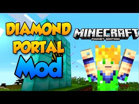 DIAMOND PORTAL MOD - MODS PARA MINECRAFT PE 0.15.0 Video