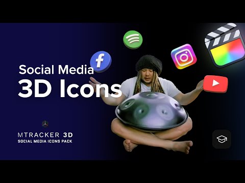 mTracker 3D Social Media Icons Pack Tutorial - Engaging your audience using the pack - MotionVFX