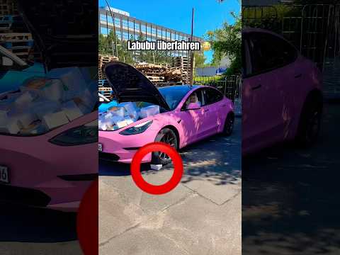 CANSEL ÜBERFÄHRT ein LABUBU 😳🚗 #canselguel #shorts