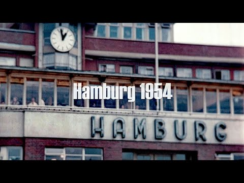 Hamburg 1954 - Flughafen Fuhlsbüttel - Ankunft - Abflug - Flugfeld
