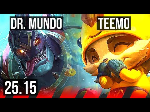 DR. MUNDO vs TEEMO (TOP) | 11/1/5, Legendary | EUW Master | 25.15