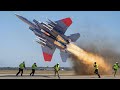 Beautiful Female US F 15 Fighter Jet Takes Off At Crazy Speed And What Happen