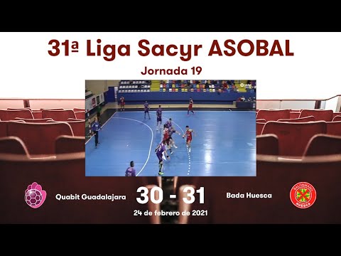 31ª Liga Sacyr ASOBAL J19: Quabit Guadalajara - Bada Huesca 30-31