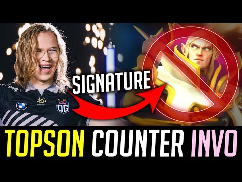 TOPSON counter INVOKER Mid with his SIGNATURE HERO DOTA 2