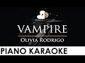 Olivia Rodrigo - vampire - Piano Karaoke Instrumental Cover with Lyrics