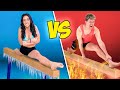 HOT VS COLD GYMNASTICS CHALLENGE