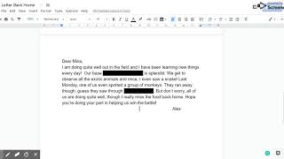 How to Censor/Redact a Document in Google Docs