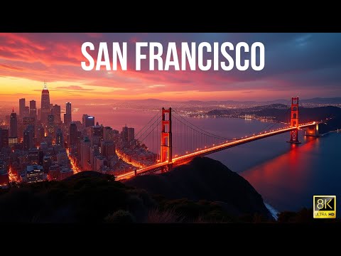 San Francisco in 8K ULTRA HD - The Golden City (Drone view)
