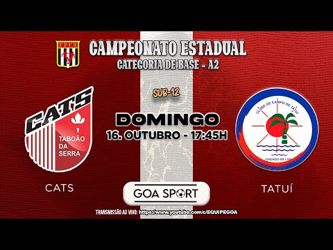 SUB12 - CATS X TATUÍ FUTSAL - CAMPEONATO ESTADUAL BASE A2