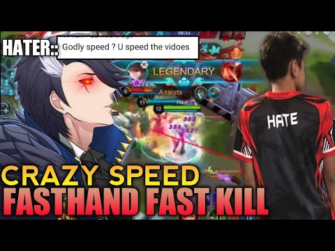 HATE Unbelievable GUSION SPEED COMBO SUPER FAST 12KILLS ~ HATE GUSION OLD GAMEPLAY