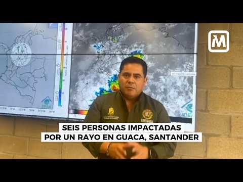 Ⓜ️ Seis personas fueron alcanzadas por un rayo en Guaca, Santander