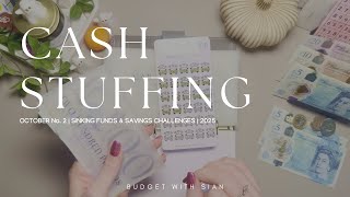 OCTOBER No.2 2025 | CASH STUFFING UK | £215 | Savings | Sinking Funds | UK Cash Budgeter