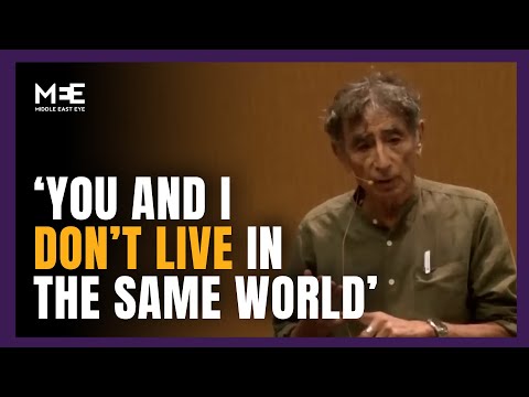 Dr Gabor Mate answers question about October 7th during conference