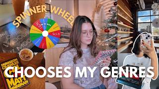Spinner wheel controls my reading for a week 🙇♀️📚 | READING VLOG