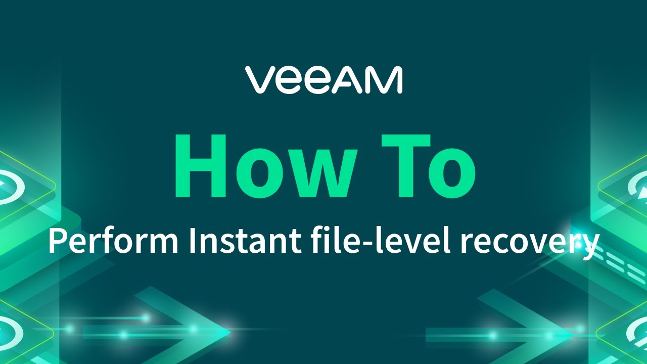 How to perform Instant file-level recovery  video