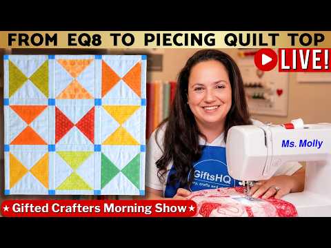 How to Piece a Scrap Quilt Top Designed in EQ8 from Leftover Quilters Cottage Blocks: GCMS 2/11 #194