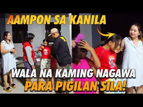 Abby At Angel Pinaampon Na Ni Nanay Apple?