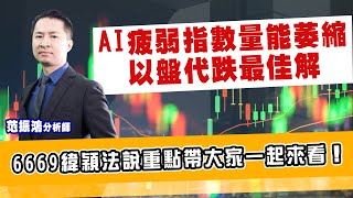 AI疲弱指數量能萎縮，以盤代跌最佳解，6669緯穎法說重點帶大家一起來看！ (圖)
