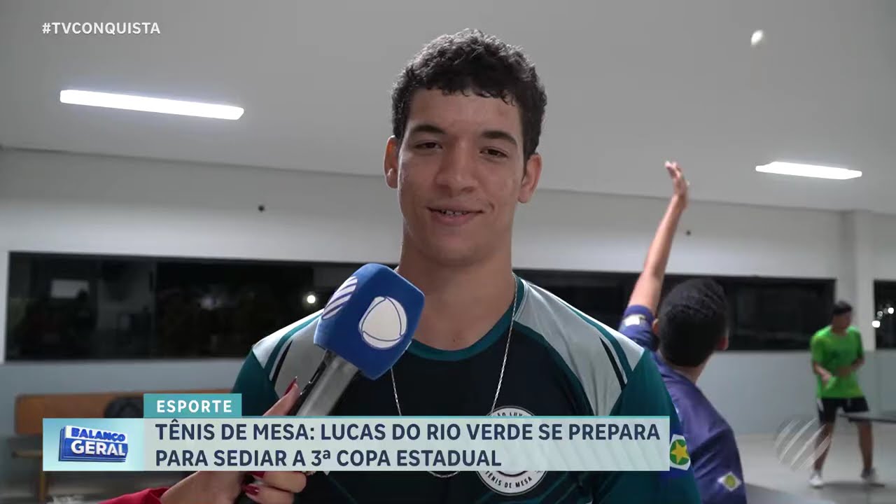 Lucas do Rio Verde se prepara para a 3ª Copa Estadual de Tênis de Mesa