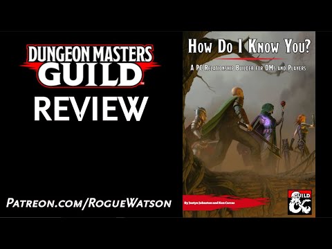 DMs Guild Review - How Do I Know You?