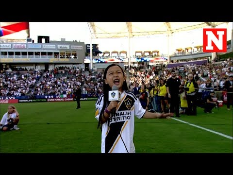 7-Year-Old Girl Stuns Crowd With Powerful Rendition Of National Anthem At L.A. Galaxy Game