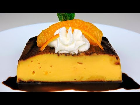 Flan de Naranja (sin horno)