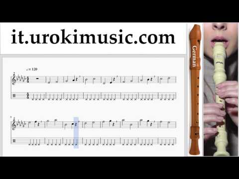 Corso di Flauto Dolce G. Charlie Puth - Attention Tablature Tab Parte#1 Esercita um-i276