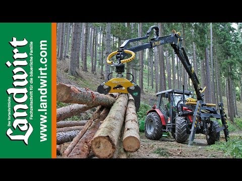 Front loader crane self-built