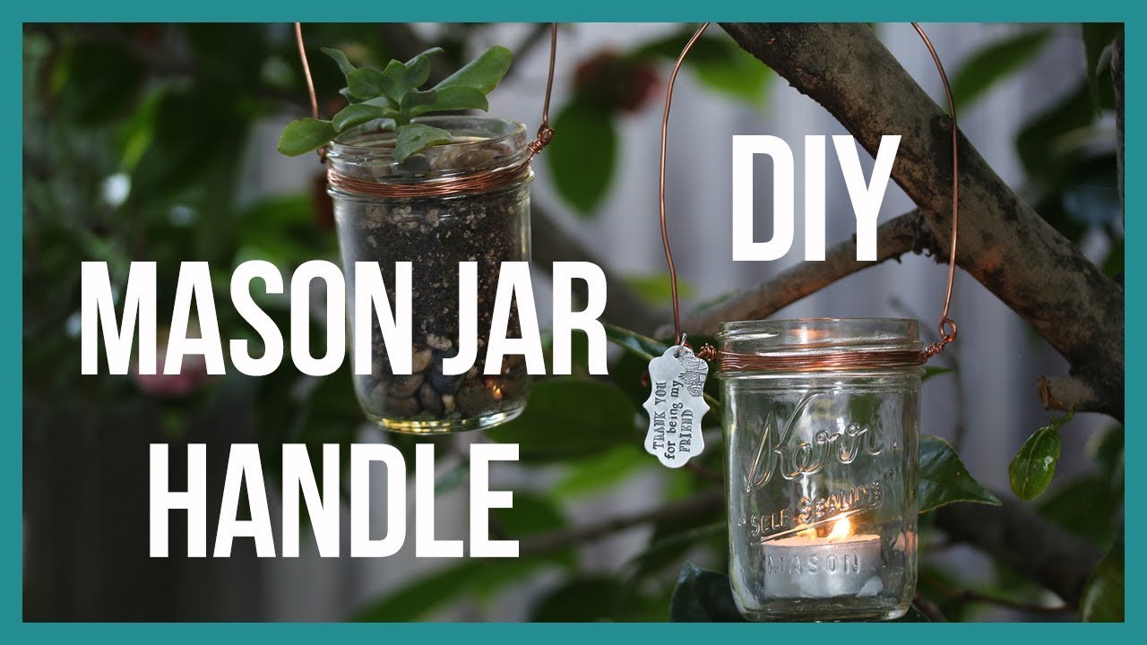 Watch video How to Make a Wire Handle for a Mason Jar, DIY Craft - Beaducation.com Now How to Make a Wire Handle for a Mason Jar, DIY Craft - Beaducation.com