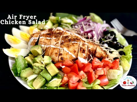 Air Fried Chicken Salad | Chicken Salad Recipe | Air Fried Chicken Breast Recipe | Air Fried Chicken
