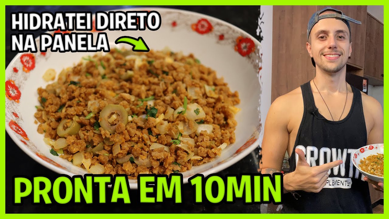 Essa Carne de Soja Fica Melhor e Mais Barata que a Tradicional!! ✅