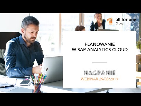 Planowanie w SAP Analytics Cloud