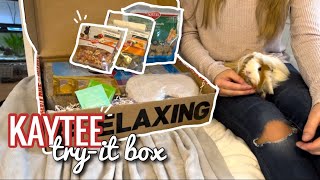Unboxing & Reviewing the Kaytee Try-It Box || Guinea Pig Box