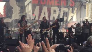 The Edge & Juliette Lewis "Pride" U2 Cover LA Women's March 2017