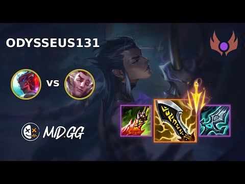 MID.GG: [ Odysseus131 ] Yone MID vs Rakan | EUW MASTER | LOL Season 2025