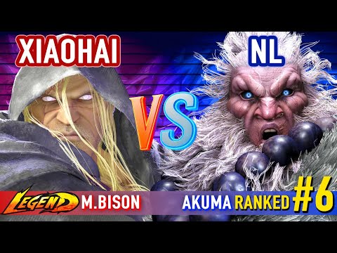 SF6 ▰ XIAOHAI (M.Bison) vs NL (#6 Ranked Akuma) ▰ High Level Gameplay