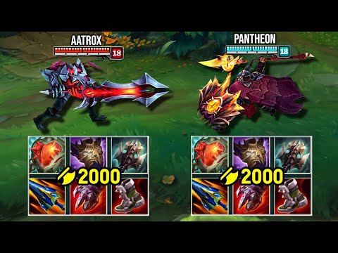 2000 AD PANTHEON vs  AATROX FULL BUILD FIGHTS & Best Moments!