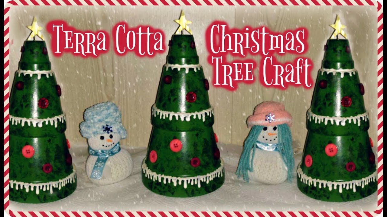 TERRA COTTA CHRISTMAS TREE | CHEAP & EASY CRAFTING!