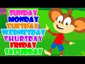 Days Of The Week Preschool Song And Fun Learning Video For Children